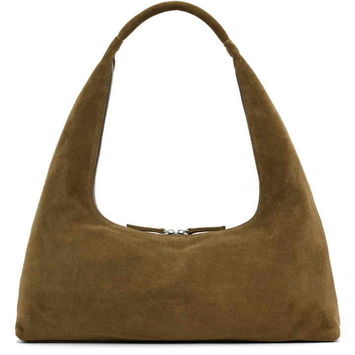Photo: MARGESHERWOOD Khaki Suede Large Bag