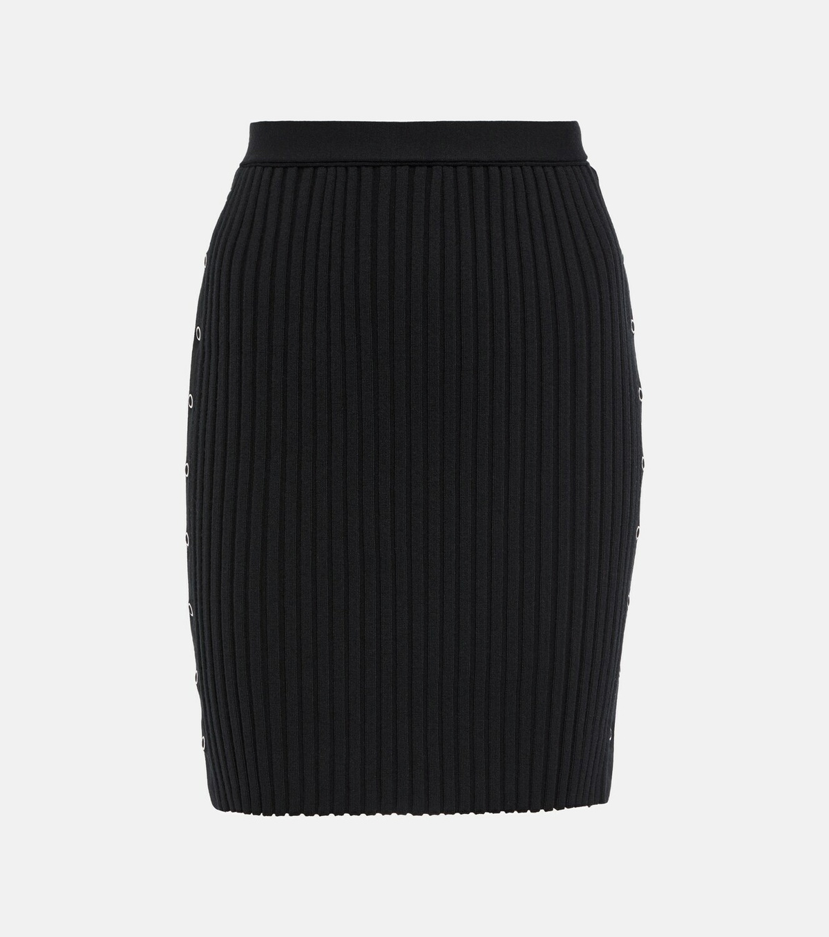 Wolford - Ribbed-knit wool and cotton miniskirt