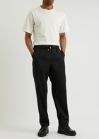Wooyoungmi Straight-leg Twill Trousers Black