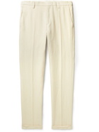 Paul Smith - Gents Slim-Fit Tapered Cropped Linen Trousers - Neutrals