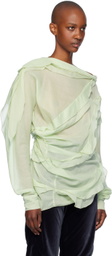 Kiko Kostadinov Green Chacobsa Blouse