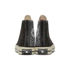 JW Anderson Black and White Converse Edition Glitter Chuck 70 High Sneakers