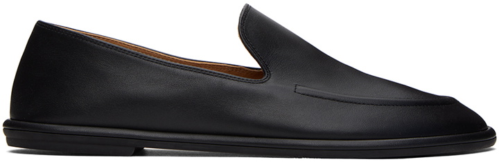 Photo: The Row Black Canal Loafers