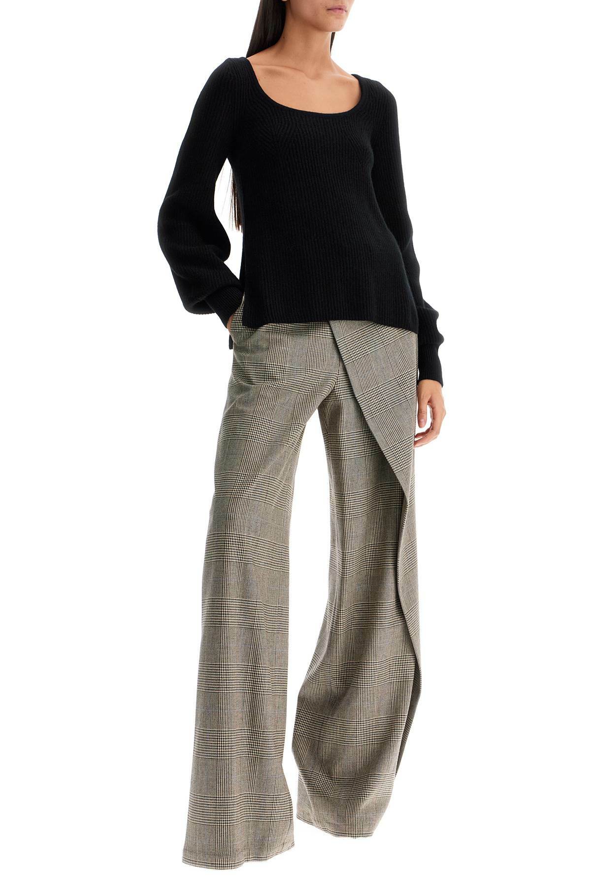 LOULOU STUDIO 'hermus' ribbed cashmere Black