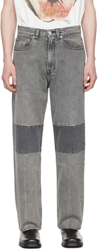 Photo: Our Legacy Black & Grey Extended Third Cut Jeans
