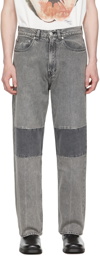 Our Legacy Black & Grey Extended Third Cut Jeans