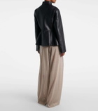 Alaïa Peplum leather jacket