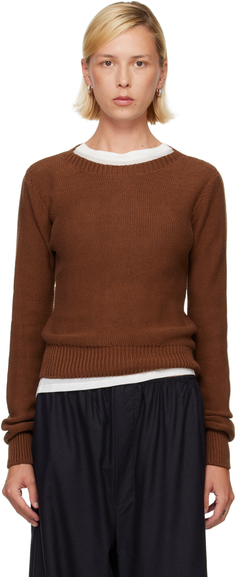 Baserange Brown Tier Sweater