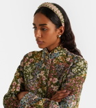 Valentino Crepe Couture embellished headband