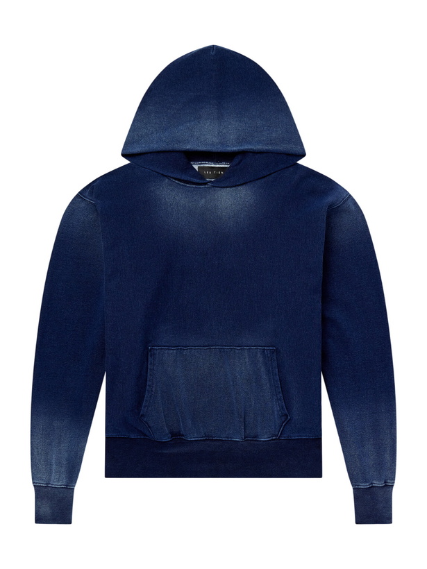 Photo: Les Tien - Cotton-Jersey Hoodie - Blue