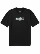 Nike - NSW Logo-Print Cotton-Jersey T-Shirt - Black