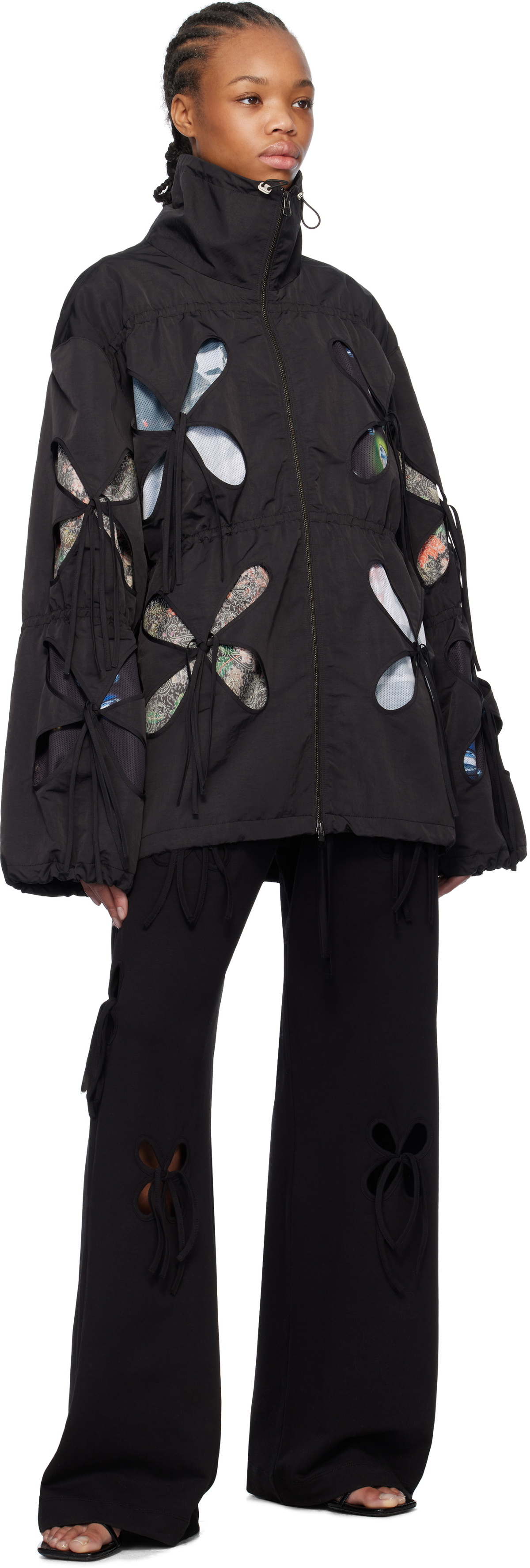 J.Kim Black Petal Lounge Pants