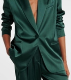 The Sei Silk satin blazer