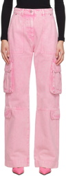 MSGM Pink Pocket Jeans