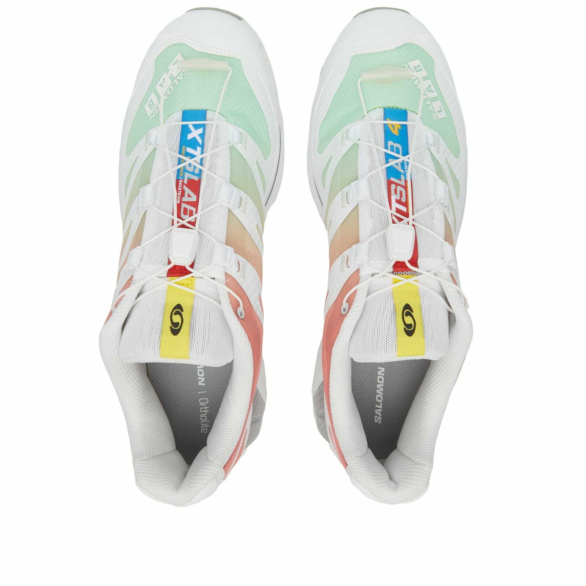 Salomon Men's XT-4 OG Sneakers in White/Green Ash/Coral Salomon