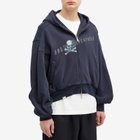 C2H4 Men's x mastermind JAPAN Profile Zip Hoodie in Mist Navy