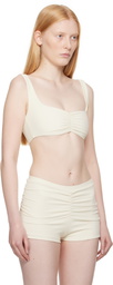 BELLE Off-White Eira Bikini Top