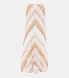 Missoni Zig Zag lamé maxi skirt