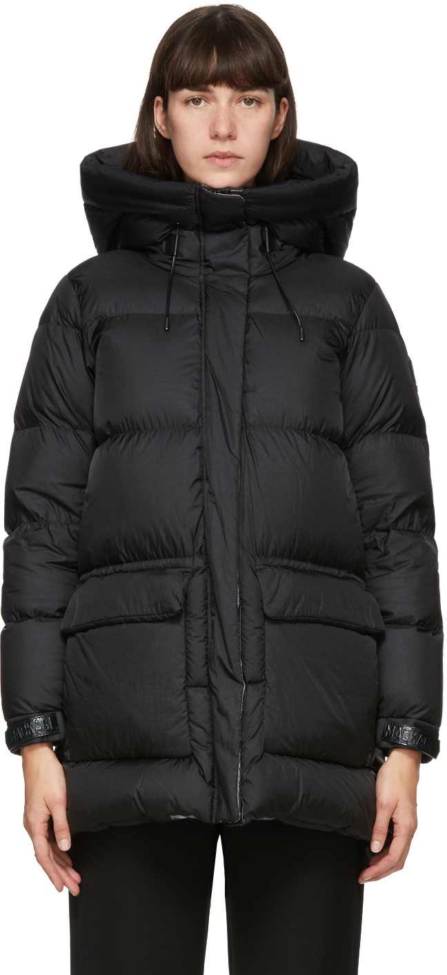 MACKAGE Black Down Foil Shield Maisie Coat Mackage