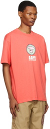 AAPE by A Bathing Ape Red Printed T-Shirt