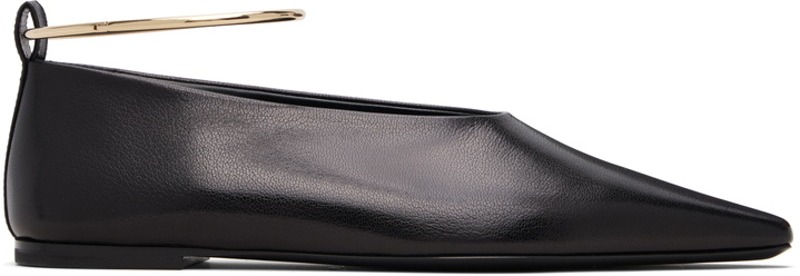 Photo: Jil Sander Black Ring Ballerina Flats