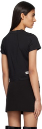 lesugiatelier Black Disordered Pintuck T-Shirt