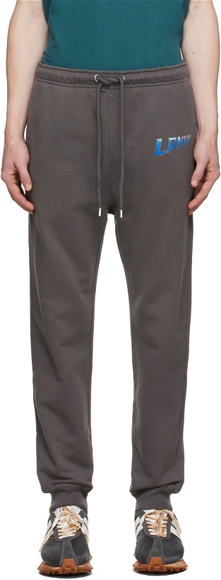 Photo: Lanvin Grey Logo Lounge Pants