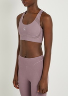 Adidas X Stella Mccartney Power Impact Stretch-jersey Training bra Purple