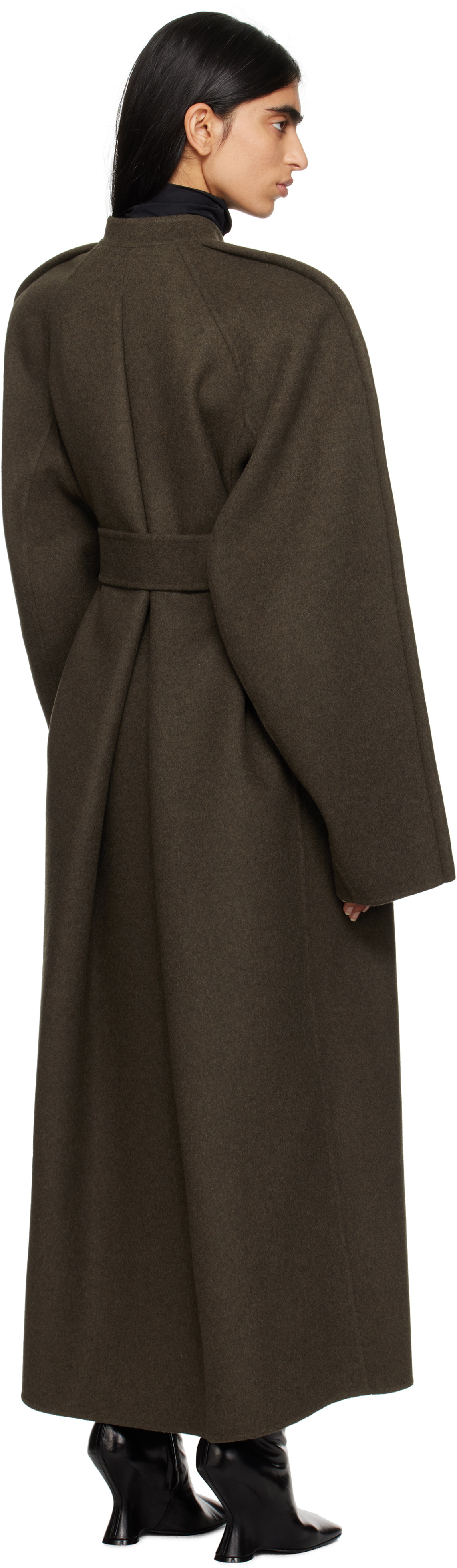 KHAITE Green Rothen Coat