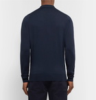 John Smedley - Belper Slim-Fit Merino Wool Polo Shirt - Blue