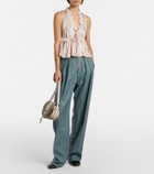 Chloé Marcie Mini snake-effect leather crossbody bag