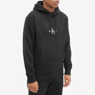 Calvin Klein Men's Monogram Logo Hoody in Black