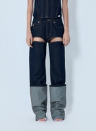 Jean Paul Gaultier Cut Out Wide Leg Jeans