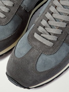 Mr P. - 1979 Panelled Suede and Leather Sneakers - Blue