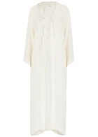 Lisa Marie Fernandez Linen-blend Maxi Beach Cape White