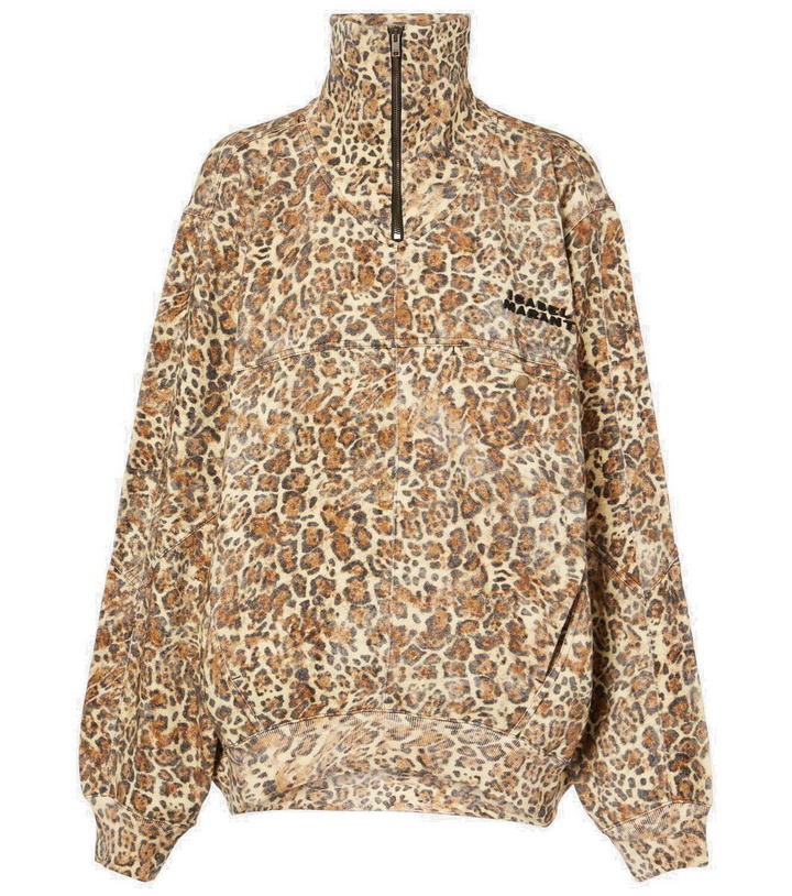 Photo: Isabel Marant Wilda leopard-print bomber jacket