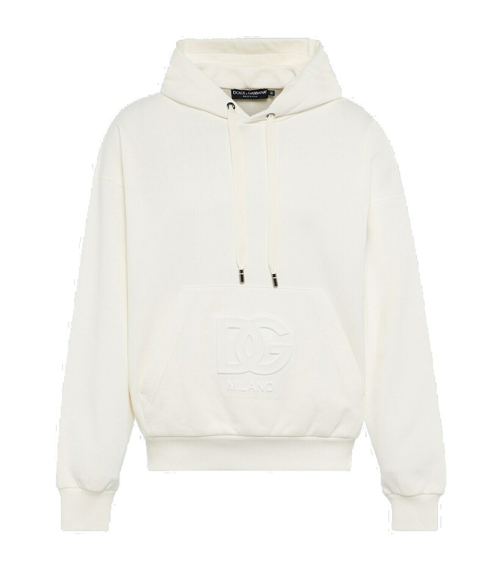 Photo: Dolce&Gabbana - Embossed cotton-blend hoodie