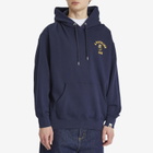 A Bathing Ape Men's 1St Camo College Logo Relaxed Fit Hoodie in Navy