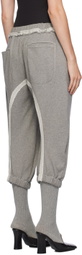 Edward Cuming Gray Kick-Me Sweatpants