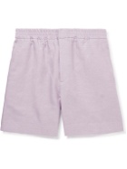Fendi - Straight-Leg Linen, Lyocell and Cotton-Blend Bermuda Shorts - Purple