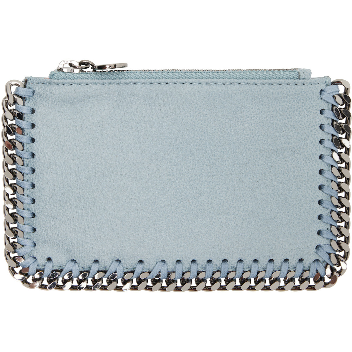 Stella McCartney Blue Falabella Zip Wallet