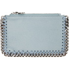 Stella McCartney Blue Falabella Zip Wallet