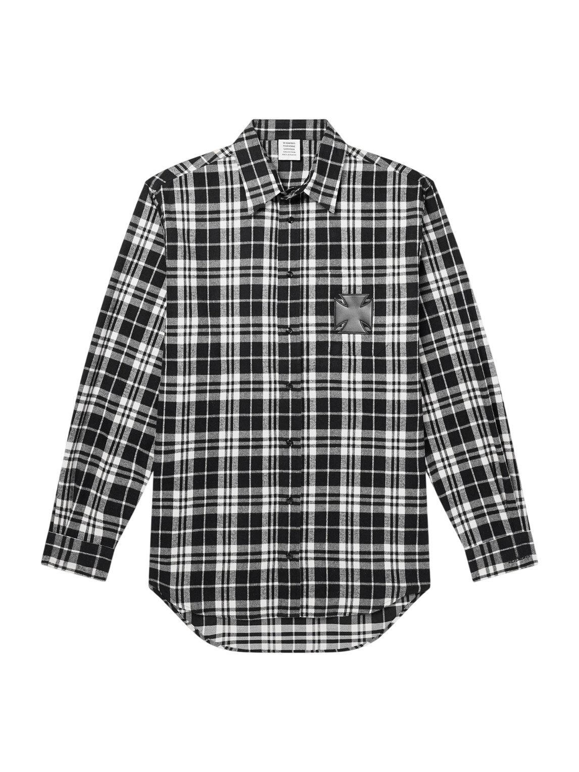 Vetements Men's Double Anarchy Shirt in White Vetements