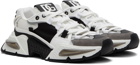 Dolce & Gabbana White & Black Airmaster Sneakers