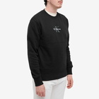 Calvin Klein Men's Monogram Logo Crew Sweat in Black