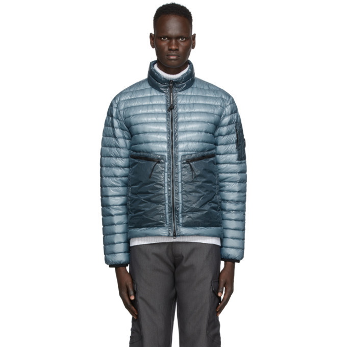 Photo: C.P. Company Blue Down Nylon Light Jacket