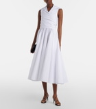 Patou Gathered midi dress