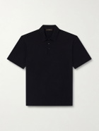 Slowear - Cotton and Silk-Blend Jersey Polo Shirt - Black