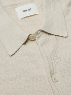 NN07 - Nolan 6695 Textured-Knit Organic Cotton Shirt - Neutrals