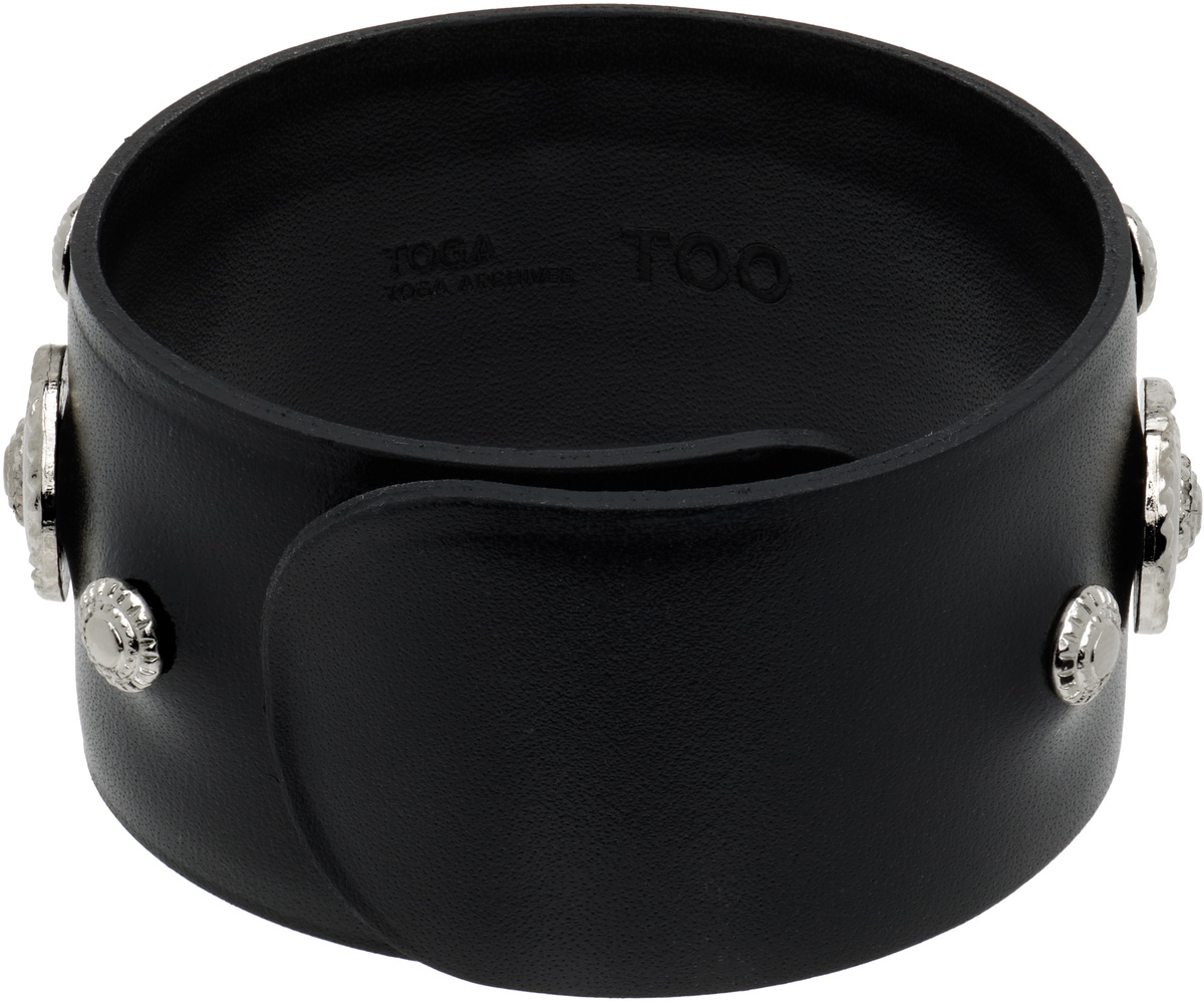 Toga Pulla Leather Roll Bangle Bracelet